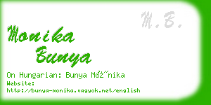 monika bunya business card